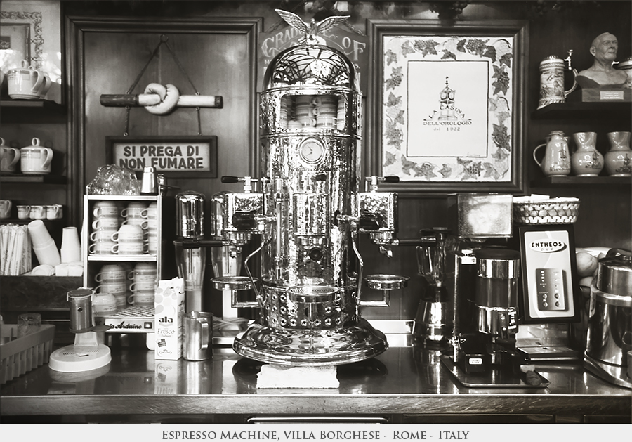 Espresso Machine, Villa Borghese